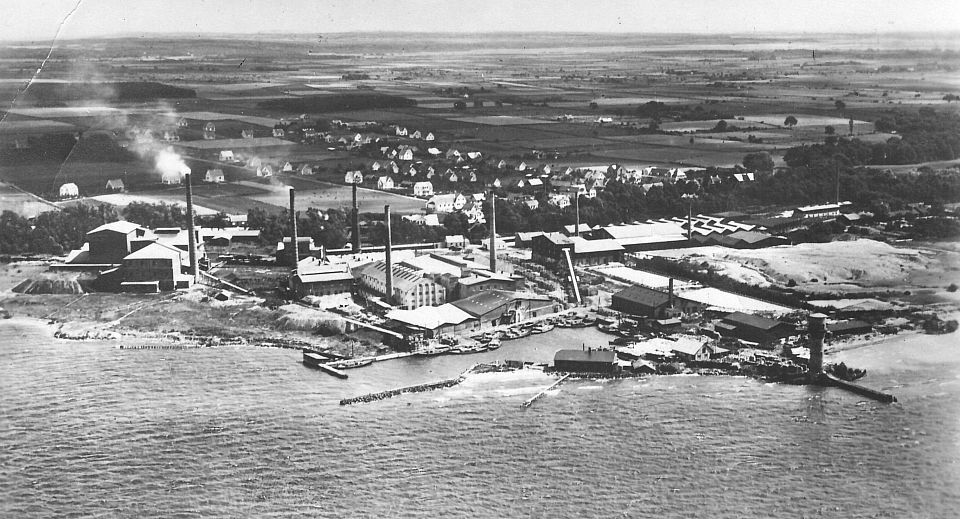 Flygfoto Ifö fabriken 1910