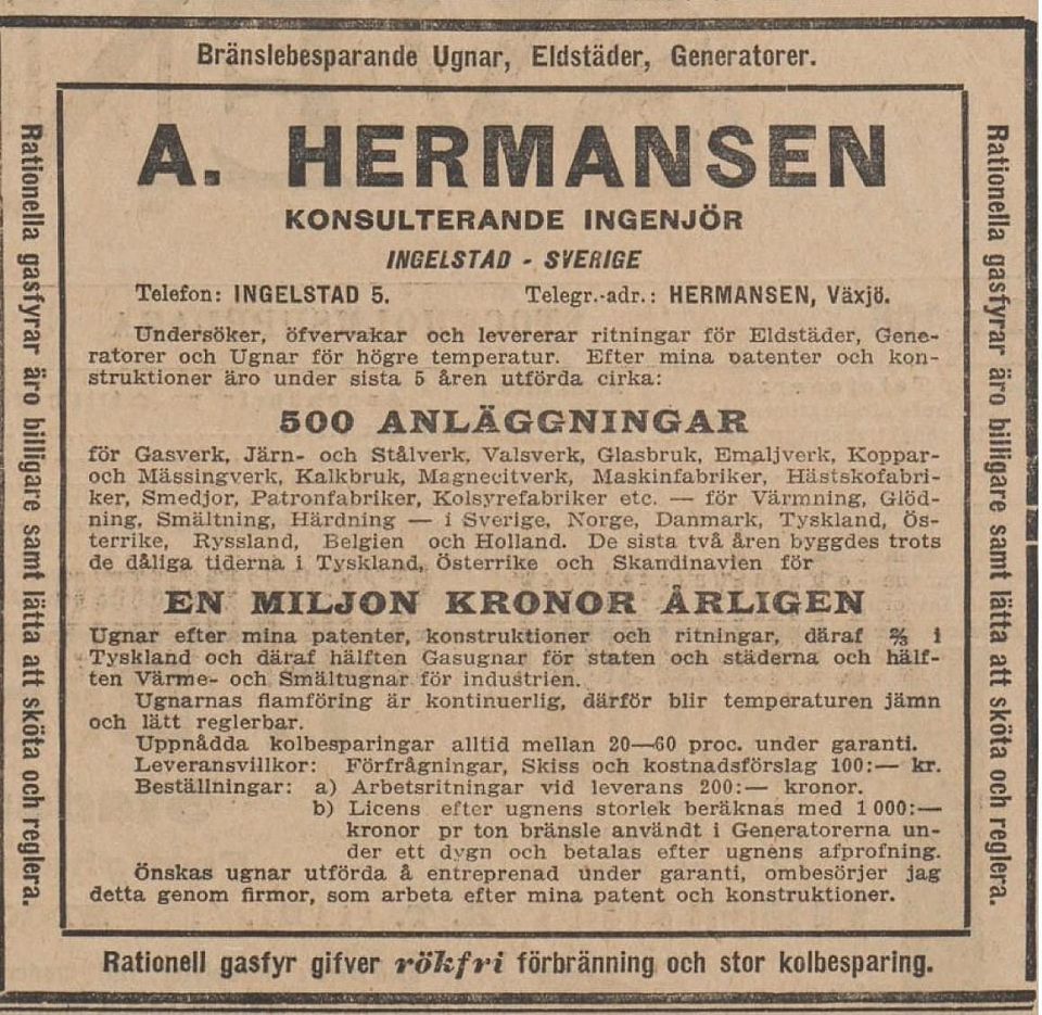 Annons A Hermansen Ingelstad