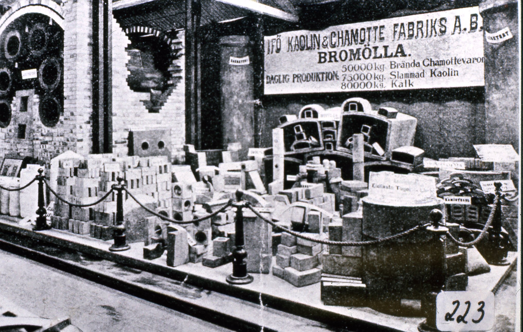 Fabrik Ifö Kaolin & Chamotte Fabriks AB Utställning i Göteborg 1904