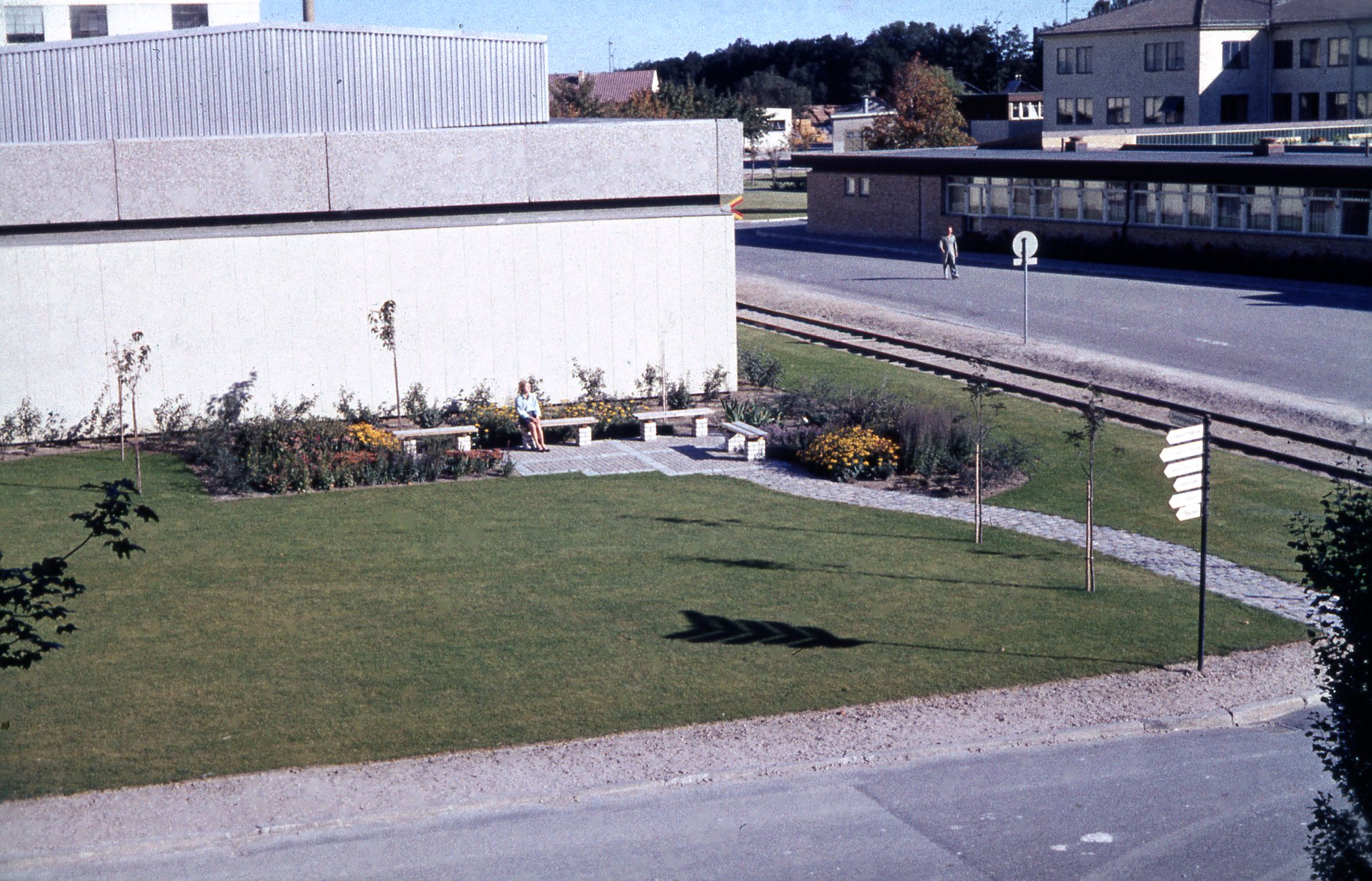 Fabrik Iföverken Isolatorfafrikens södra gavel 1970