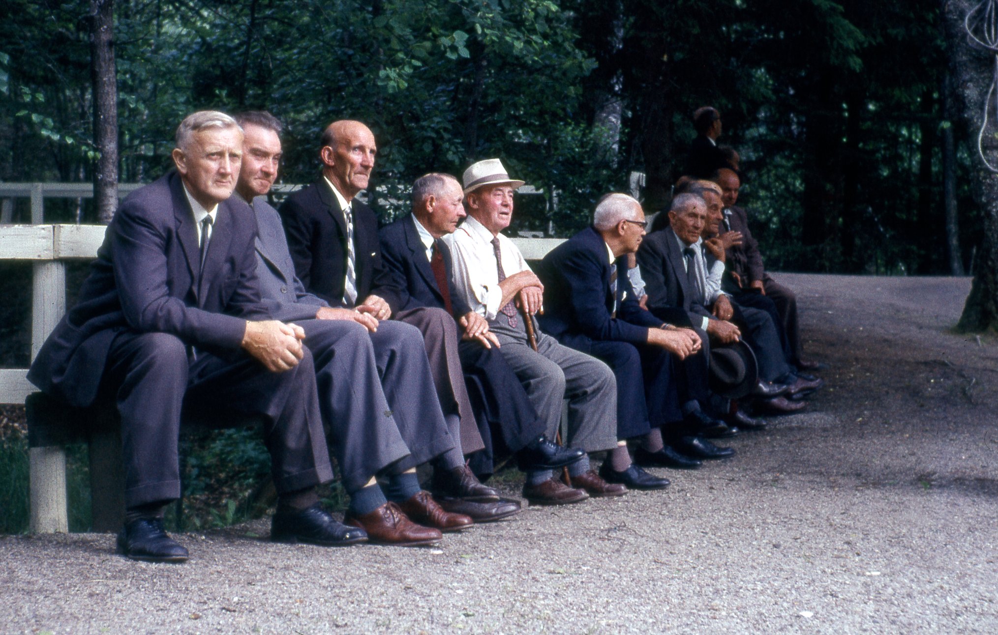 Fabrik Pensionärsutflykt Forsakar Cristinehof 1960