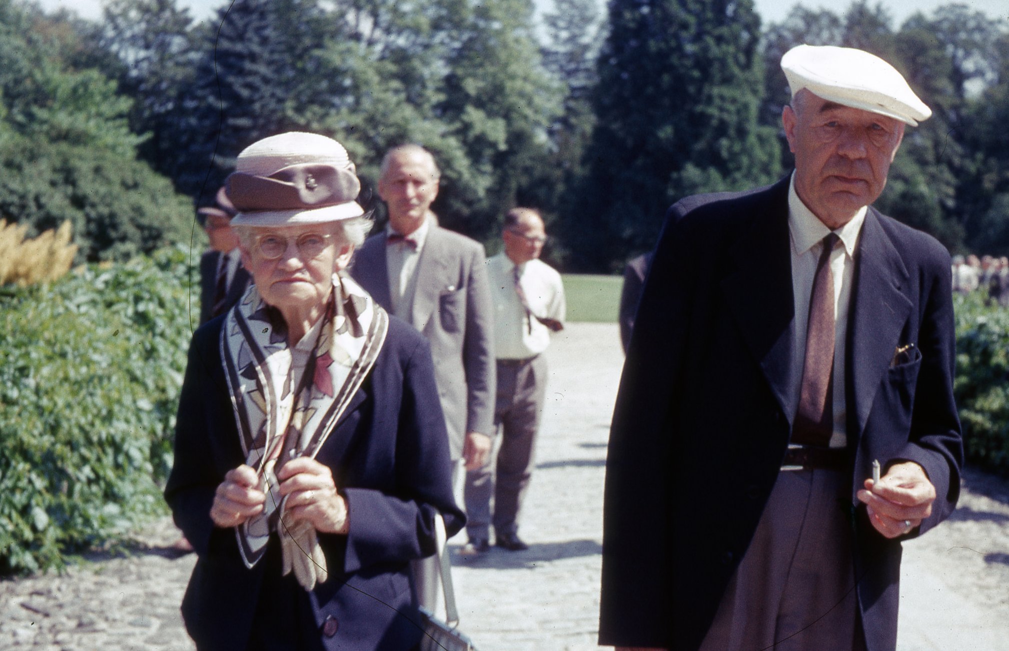 Fabrik Pensionärsutflykt Forsakar Cristinehof 1960