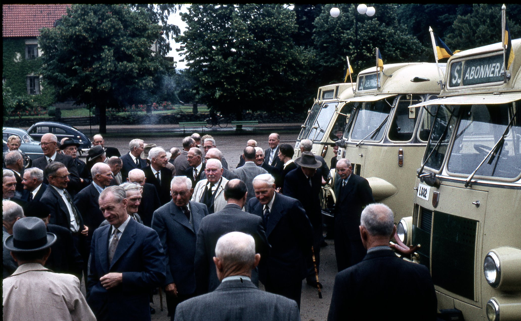 Fabrik Pensionärsutflykt Ballingslöv 1958