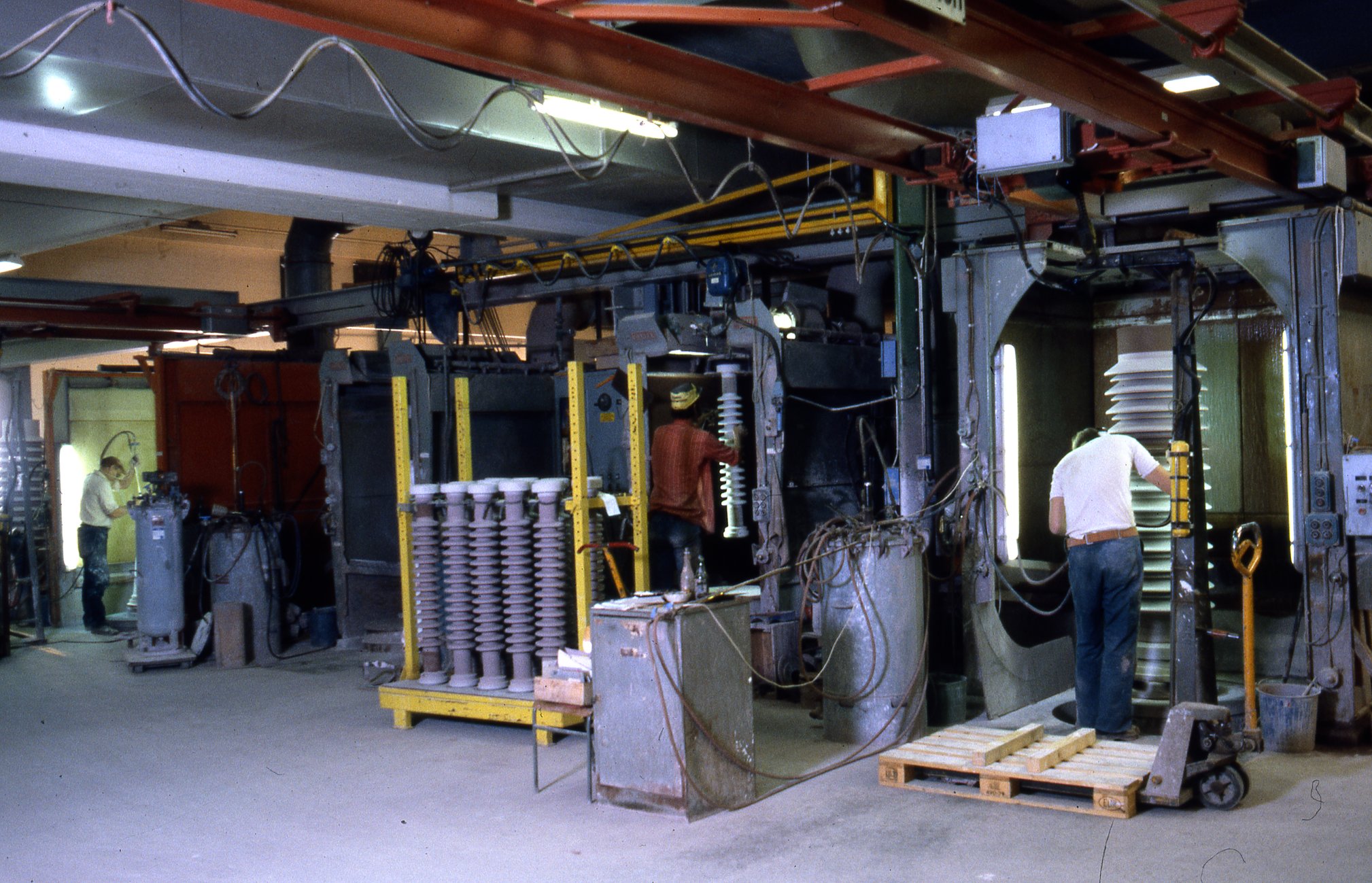 Fabrik Isolatorfabriken Isolatorer Glaseringsboxar 1980