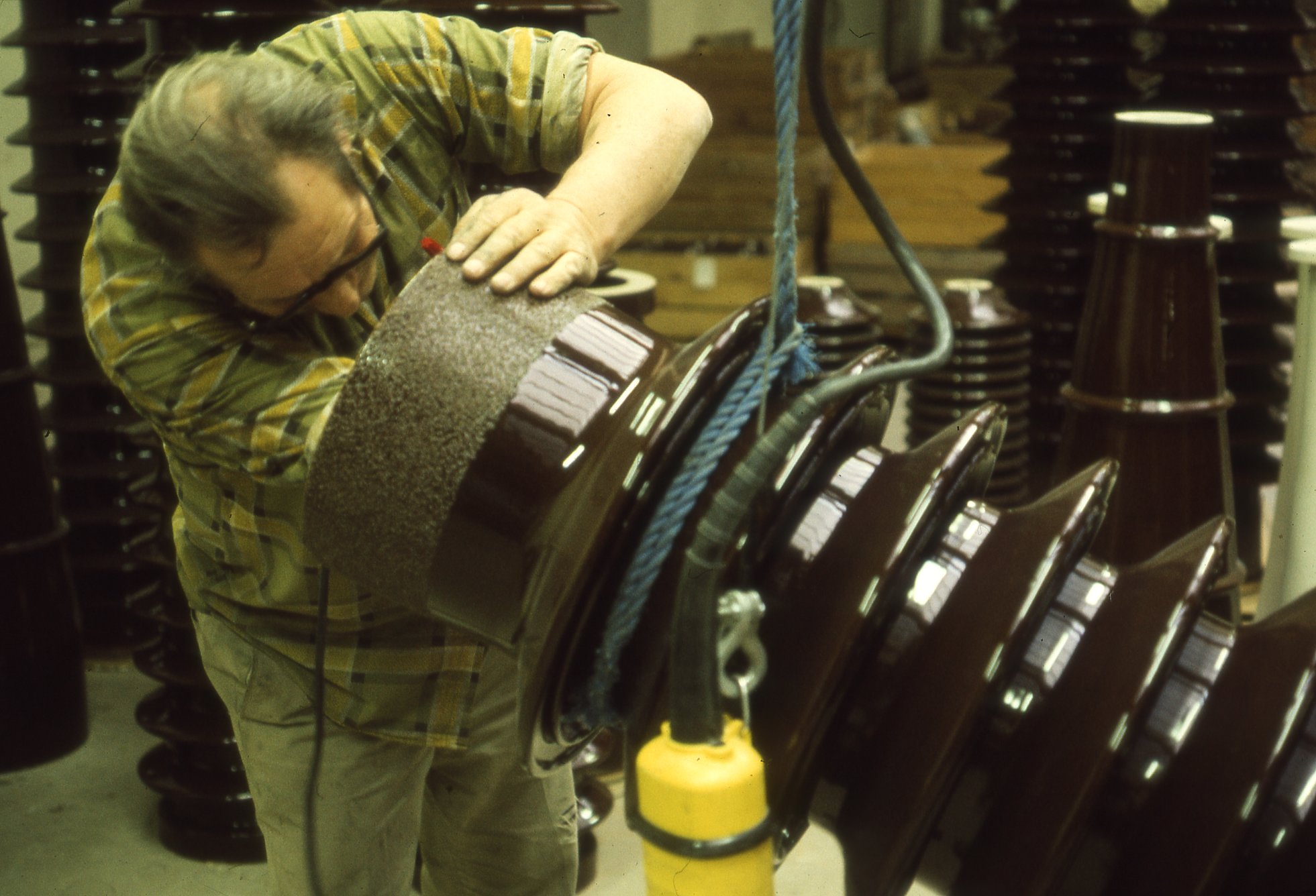 Fabrik Isolatorfabriken Isolatorer Kontroll