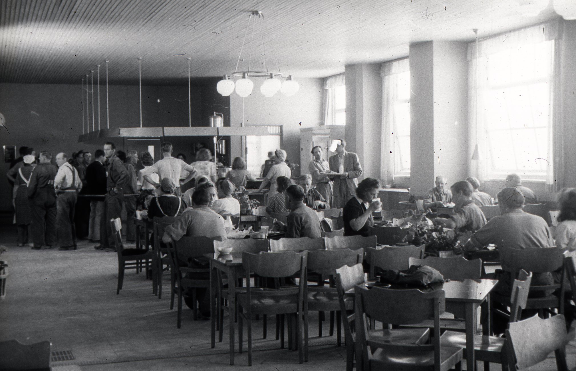 Fabrik Iföverken Matsal Sanitetsgodsfabriken 1950