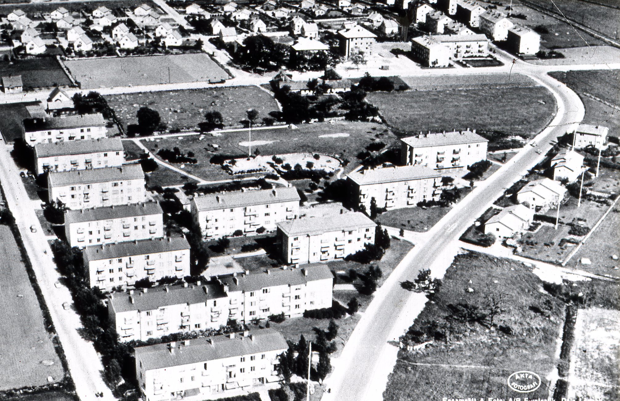 Bromölla Ågatan Tiansväg 1950-tal