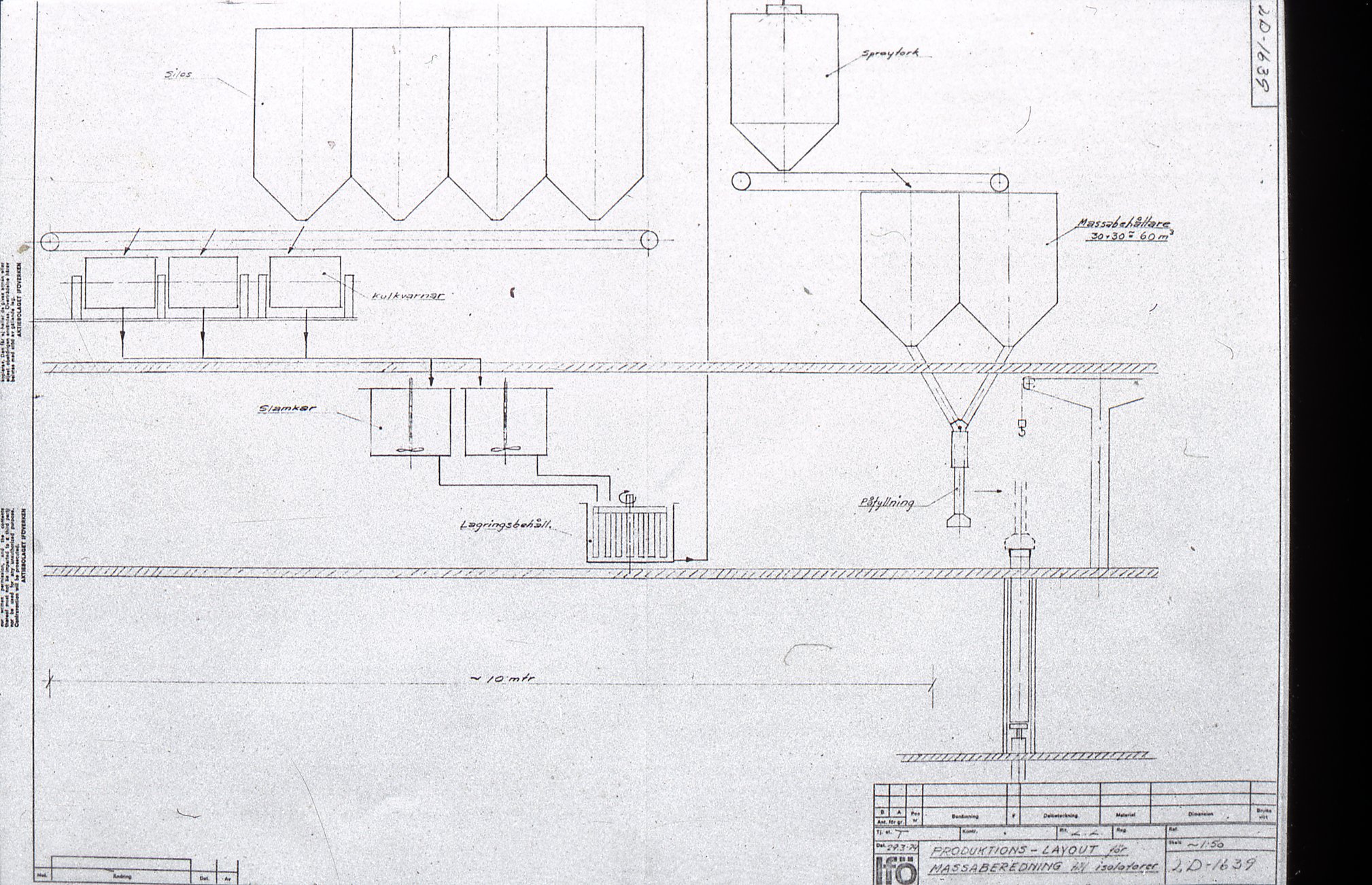 Fabrik Isolatorfabriken Produktionsflöde