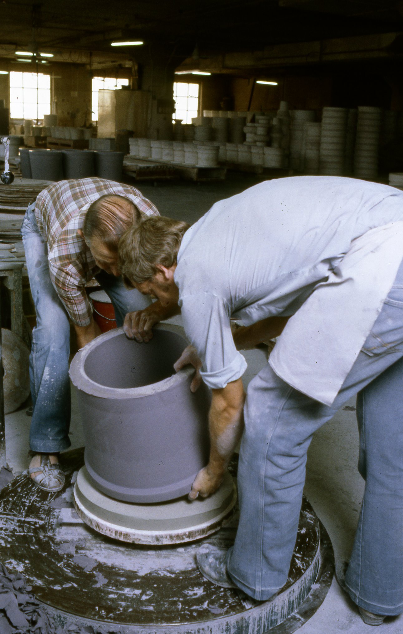 Fabrik Iföverken Isolatorfabriken Drejning 1980