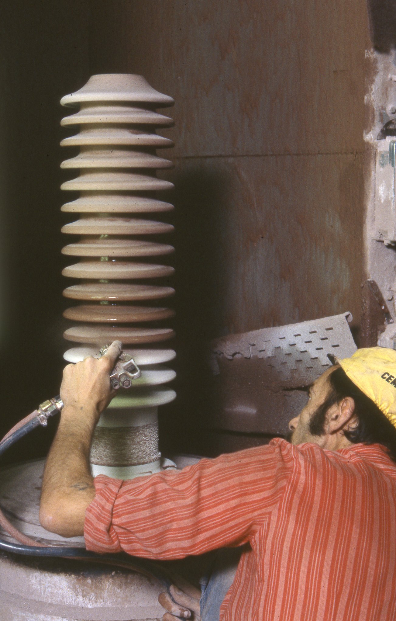 Fabrik Iföverken Isolatorfabriken Glasering 1980