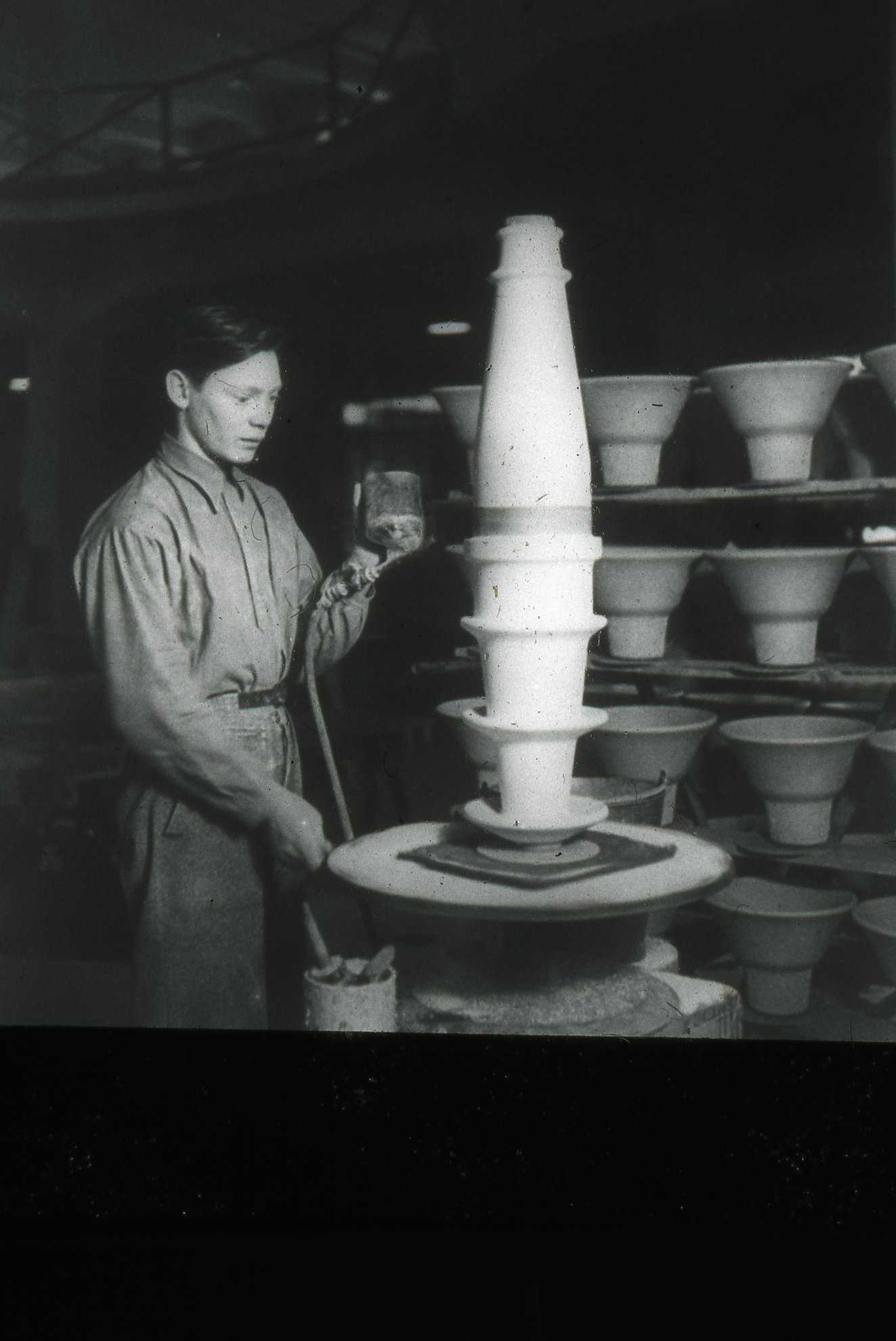 Fabrik Iföverken Isolatorfabriken Sandning 1950