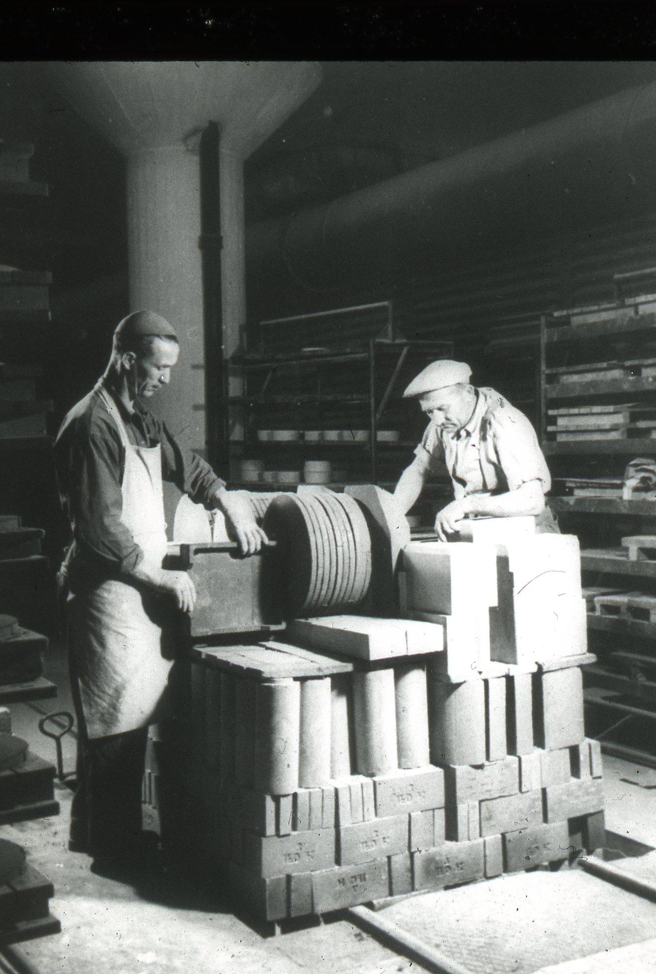 Fabrik Iföverken Chamottetillverkning Sättning 1950