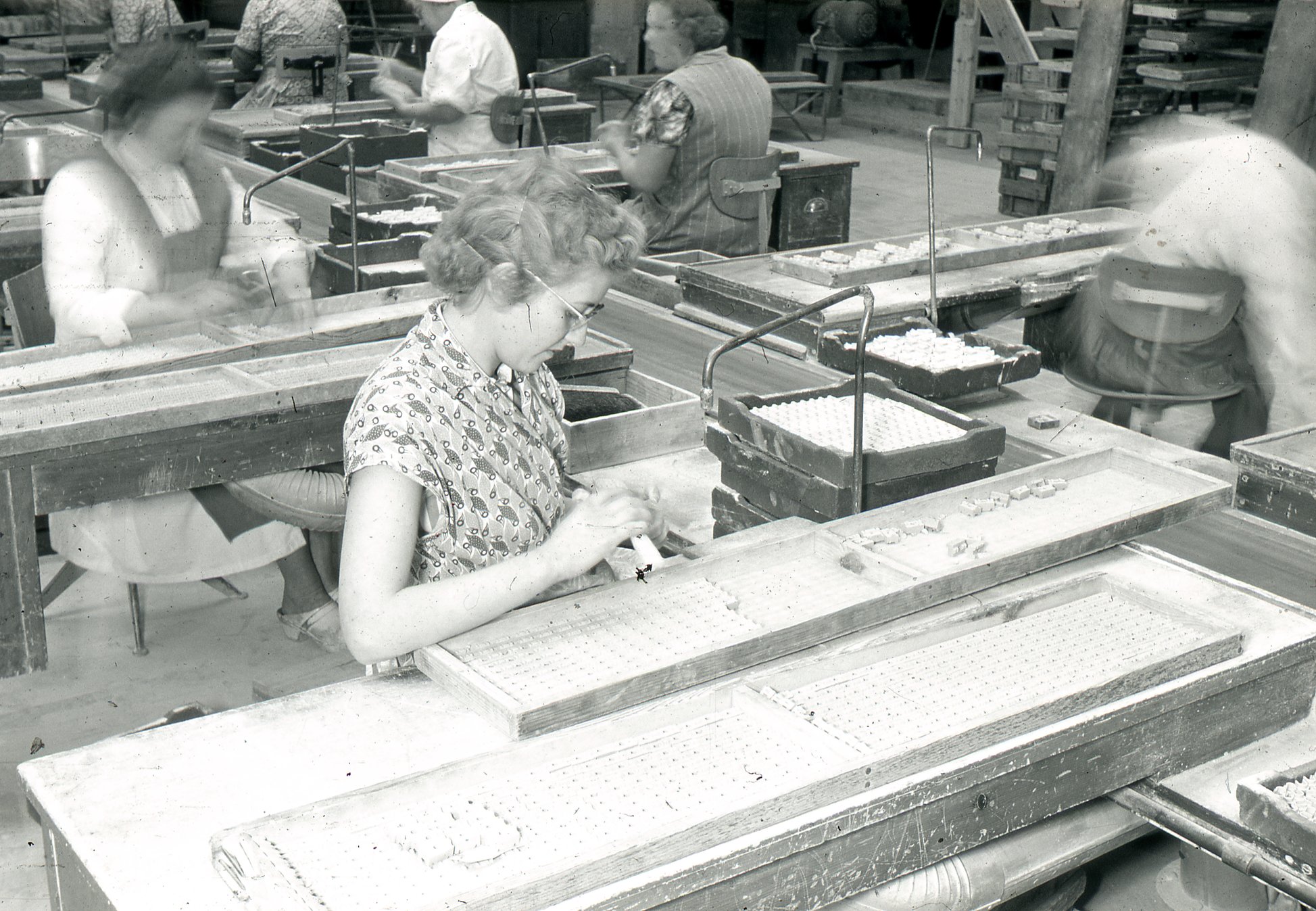 Fabrik Iföverken Pressgods Putsning 1950