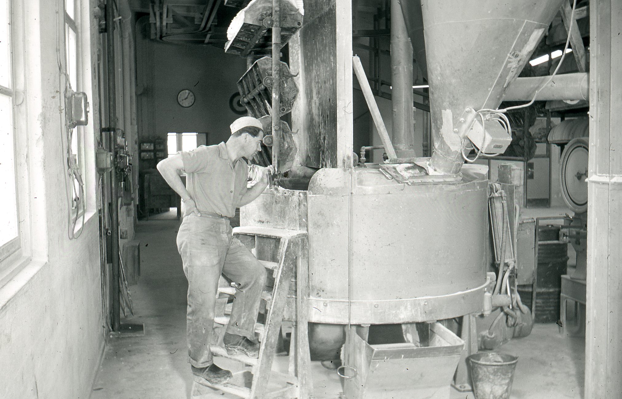 Fabrik Malverket Massablandning 1950