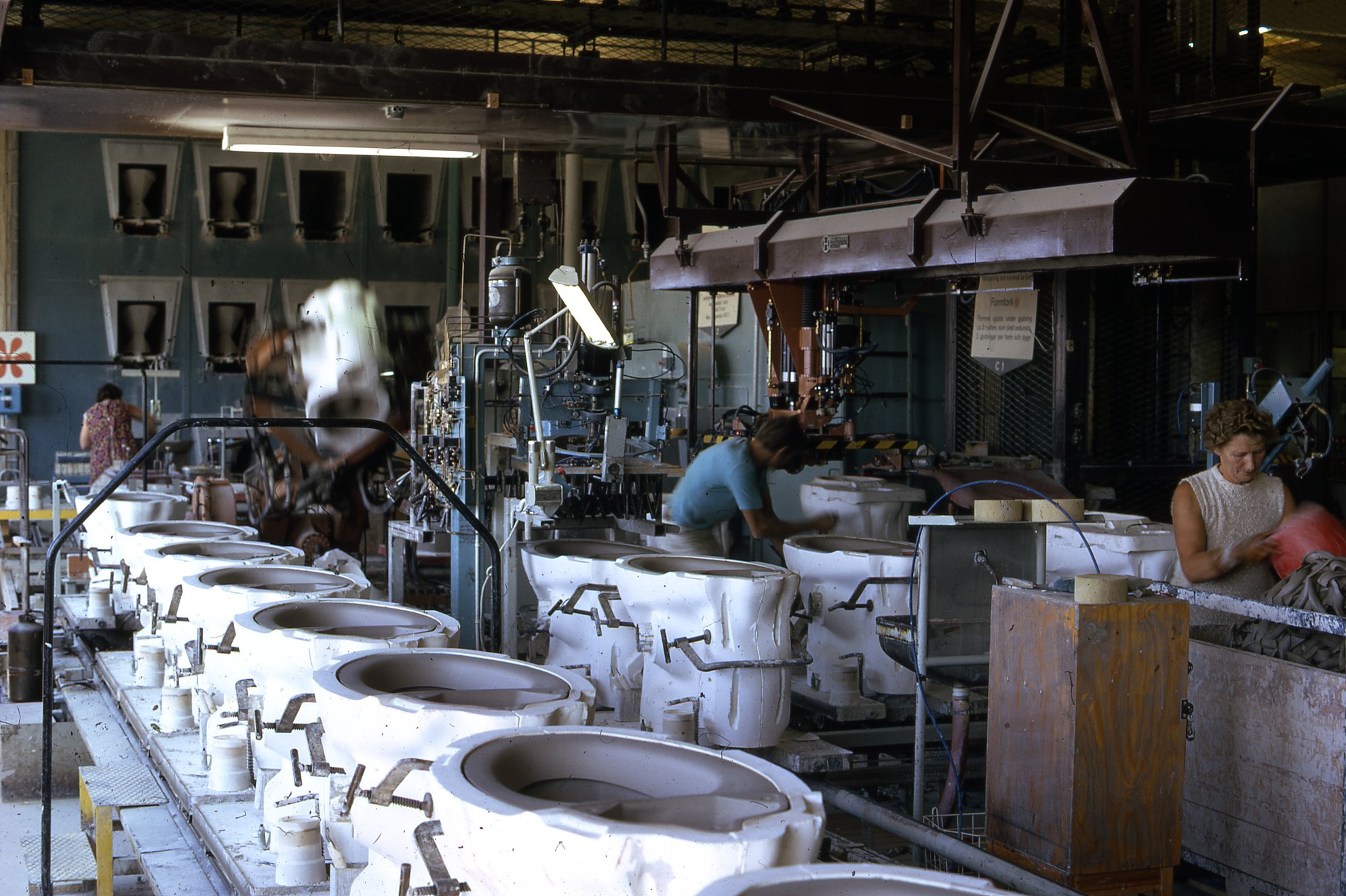 Fabrik Iföverken Sanitetsgodsfabriken SP2 Avformning 1968