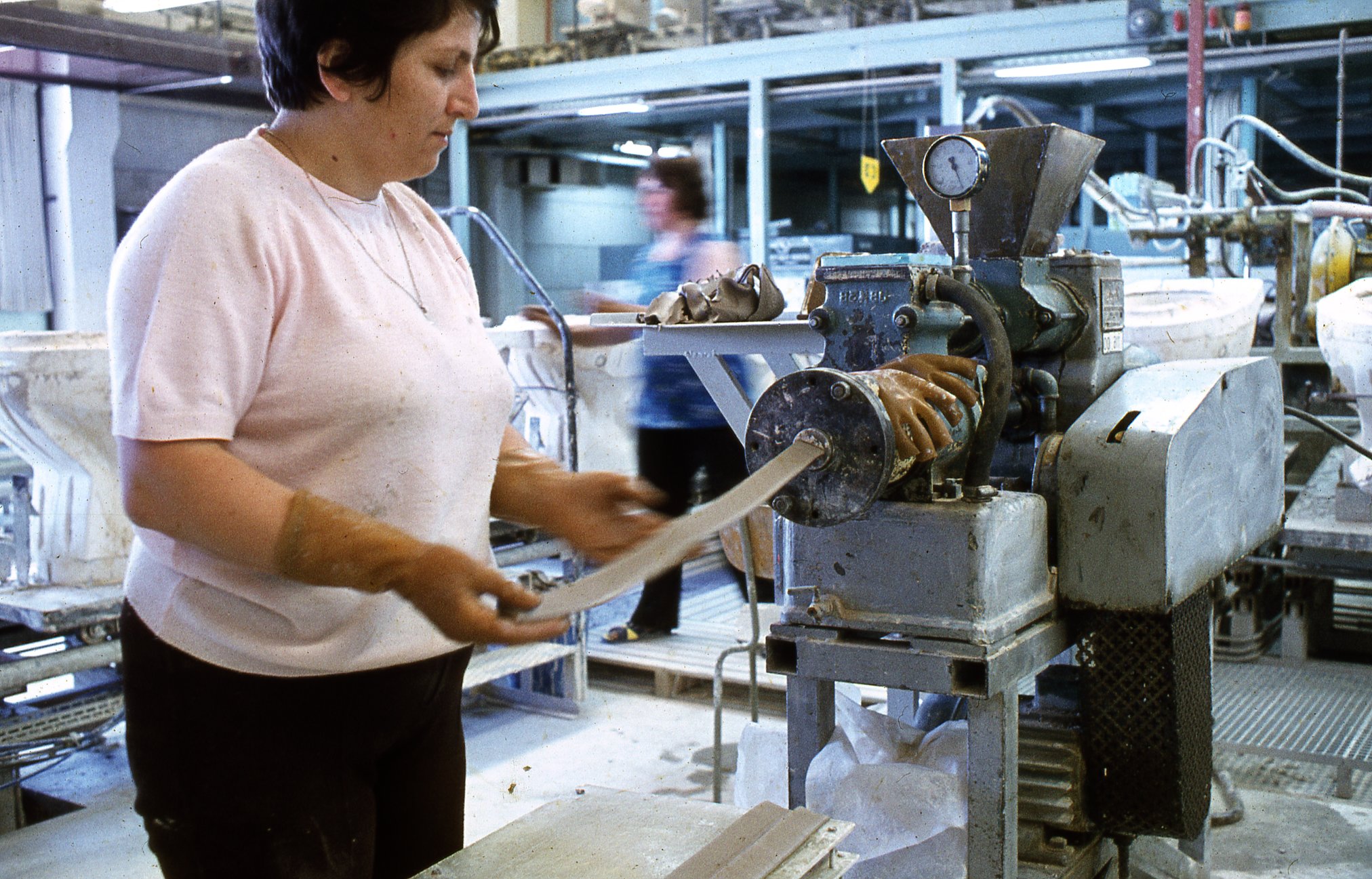 Fabrik Iföverken Sanitetsgodsfabriken SP2 Inlägg Massa 1968