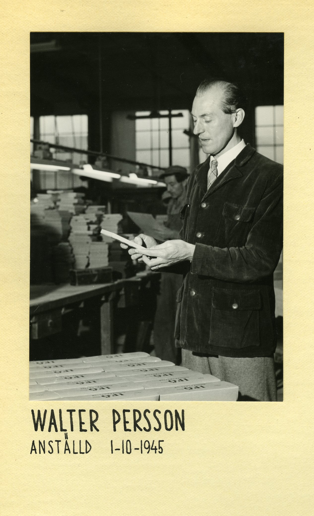 Fabrik Walter Persson 1955