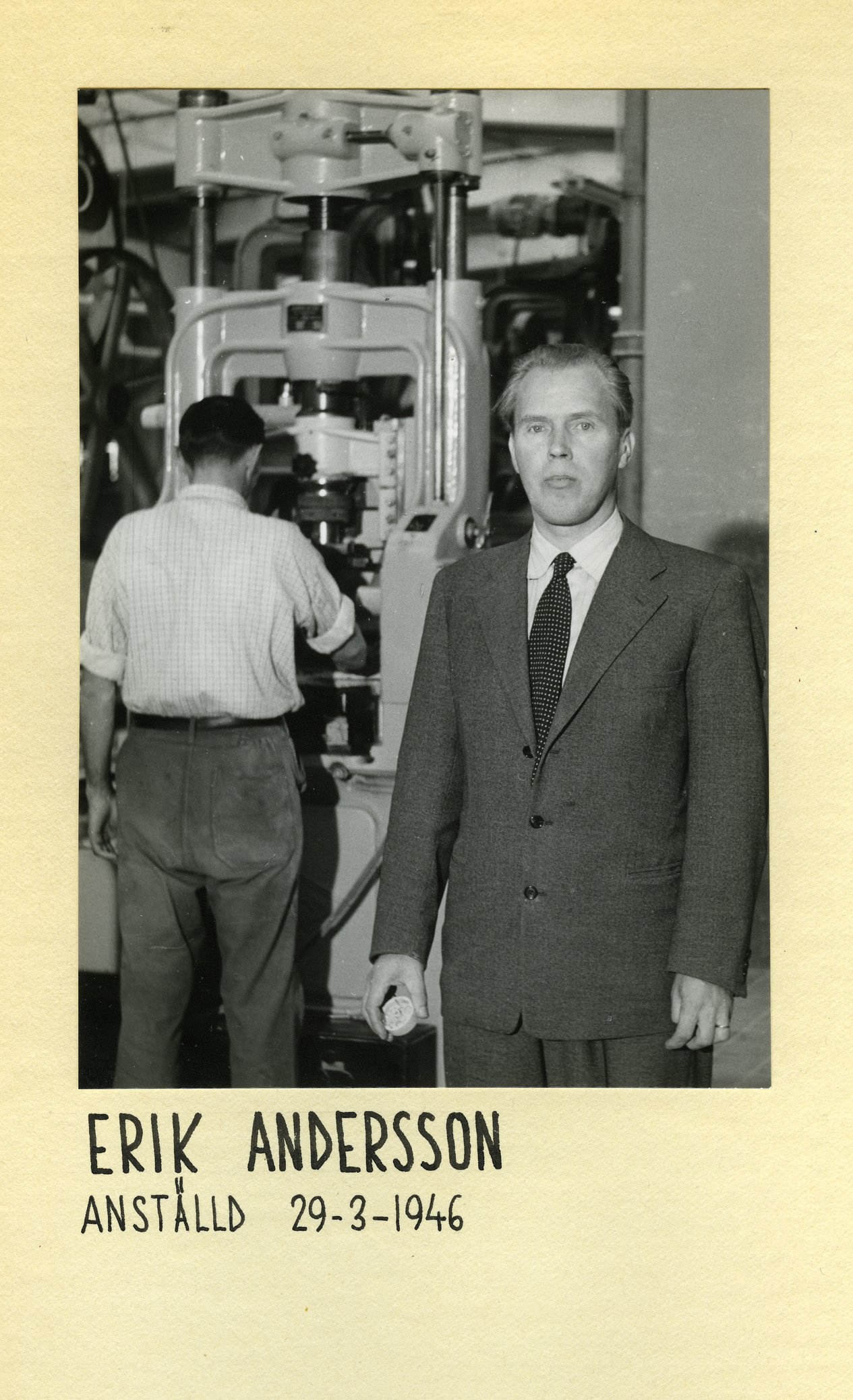 Fabrik Erik Andersson 1955