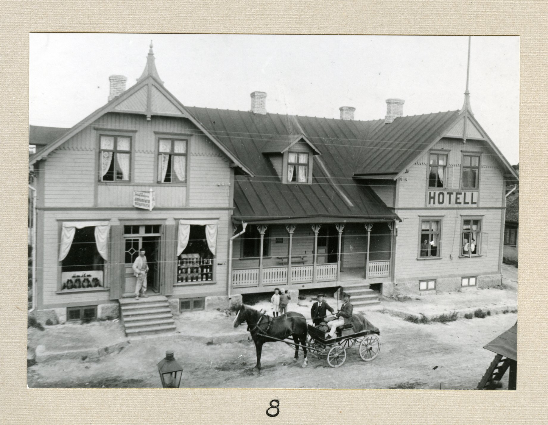 Bromölla Storgatan Petterssons Affär och Hotellet 1910-tal