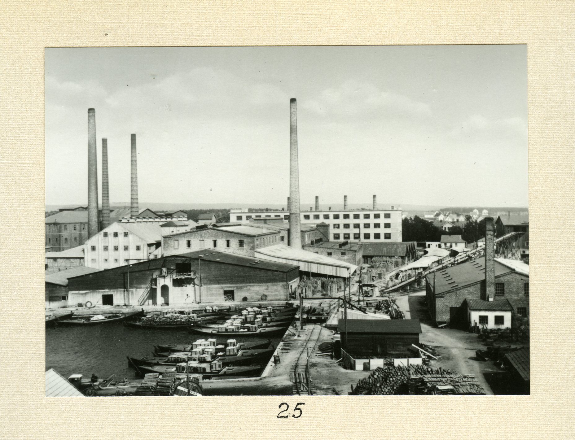 Fabrik Iföverken Hamn Cementfabrik Snickeri 1930-tal