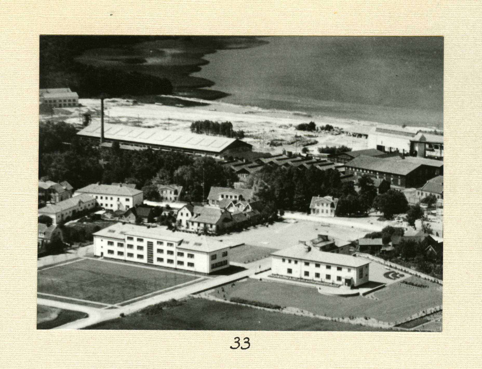 Bromölla Flygfoto Bromölla Centrum Torget 1938