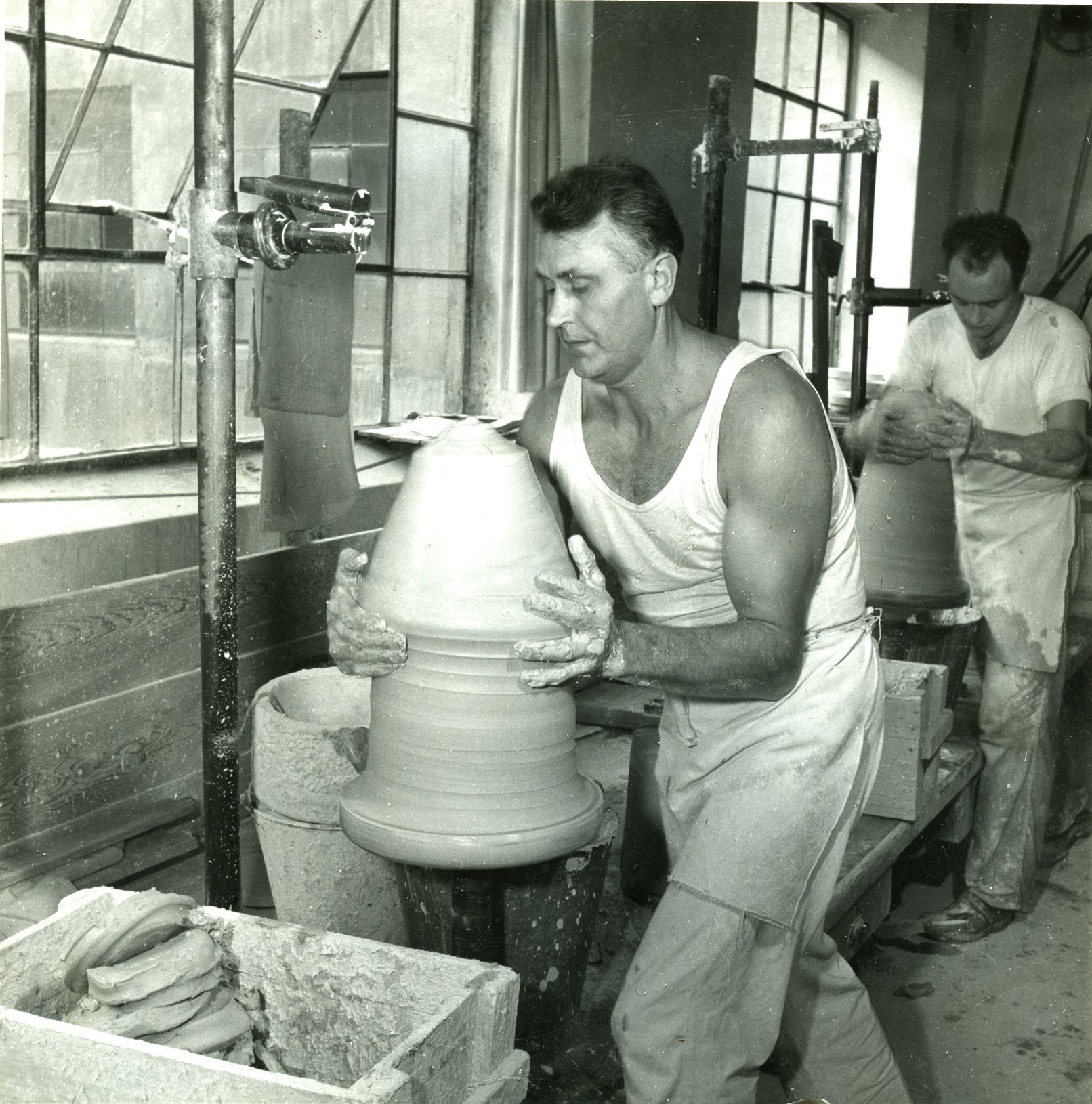 Fabrik Iföverken Isolatorfabriken Drejning 1950