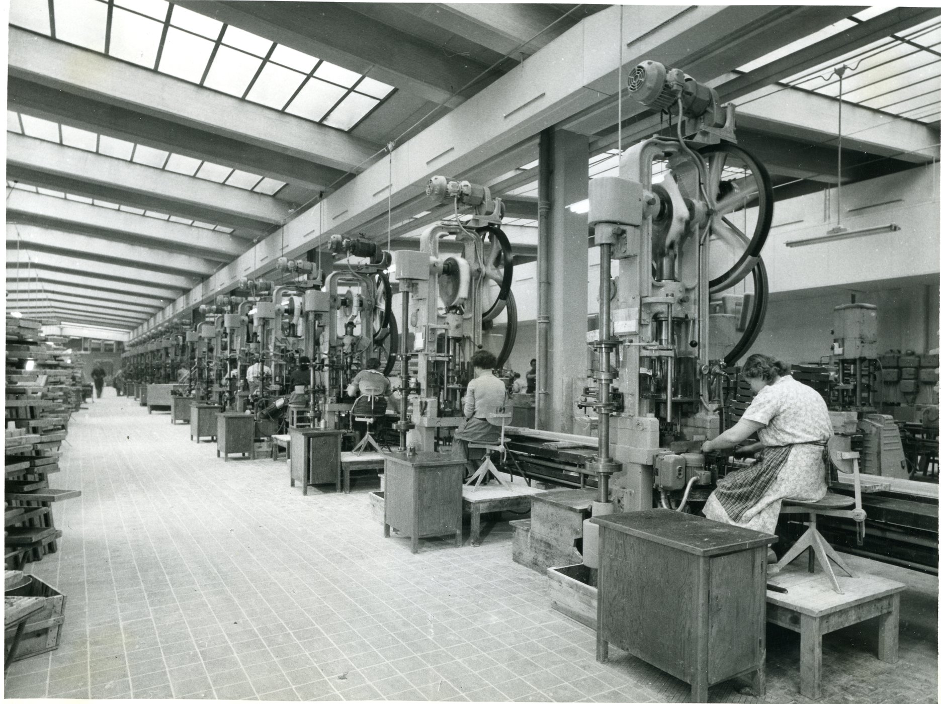 Fabrik Iföverken Pressgodsfabriken Pressningslina 1950