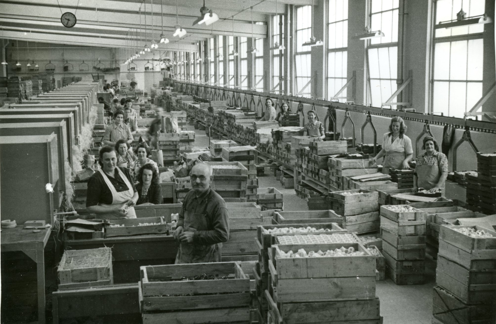 Fabrik Iföverken Pressgodsfabriken Paketering 1950