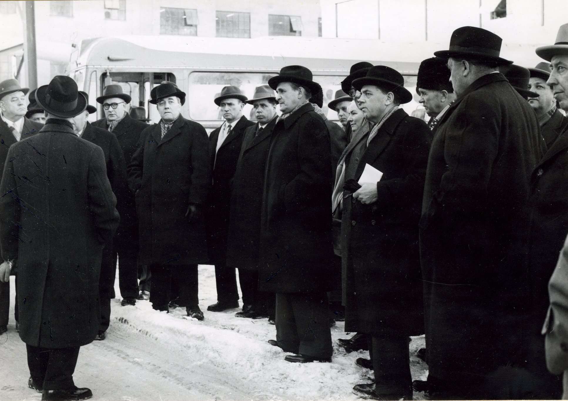 Fabrik Iföverken Bevillningsutskott studieresa från Kristianstad 1958