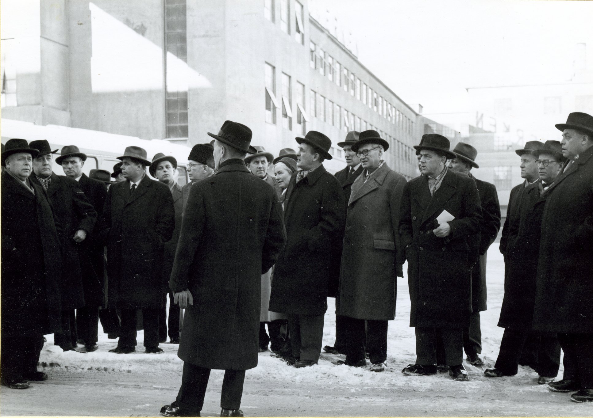 Fabrik Iföverken Bevillningsutskott studieresa från Kristianstad 1958