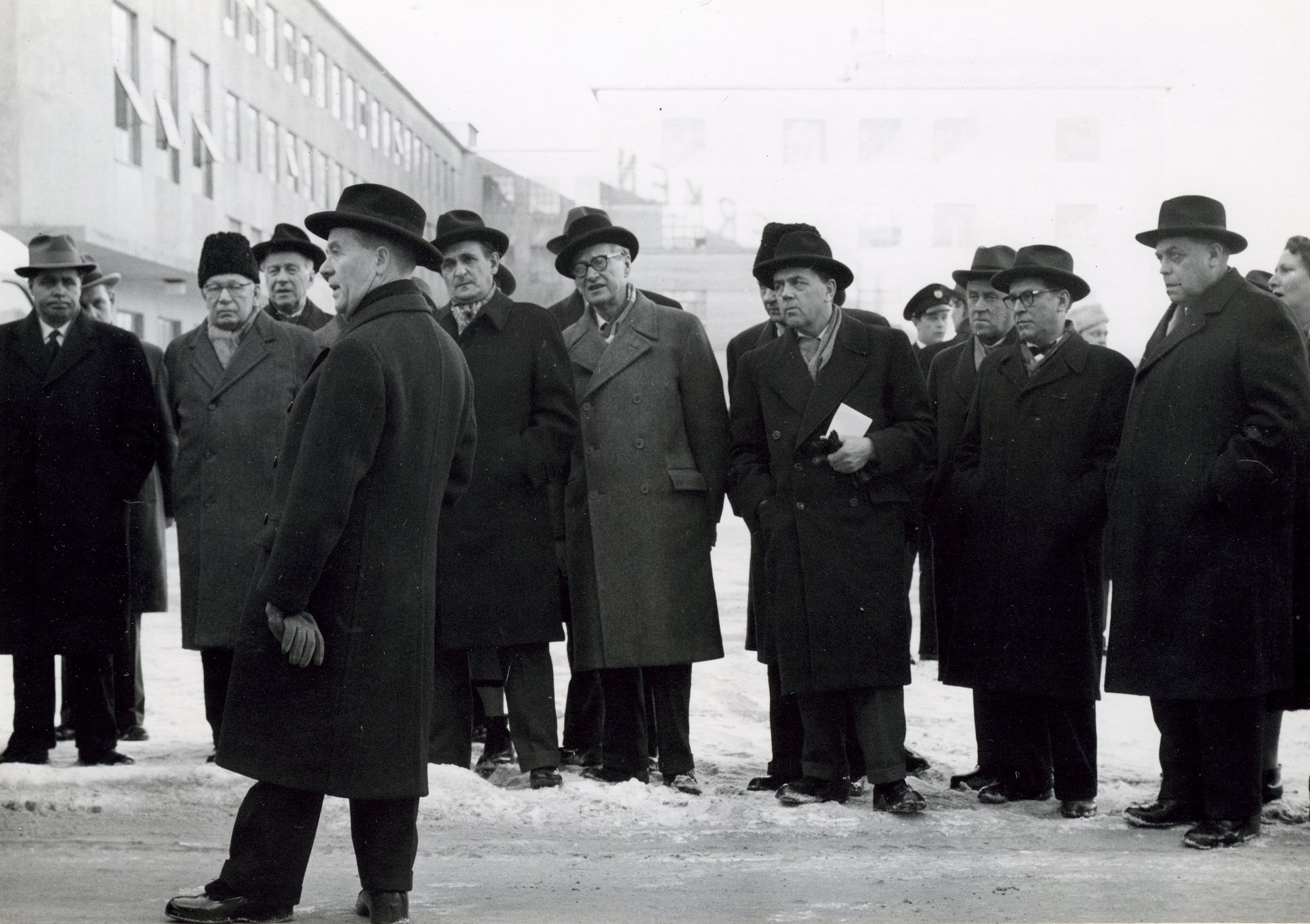 Fabrik Iföverken Bevillningsutskott studieresa från Kristianstad 1958