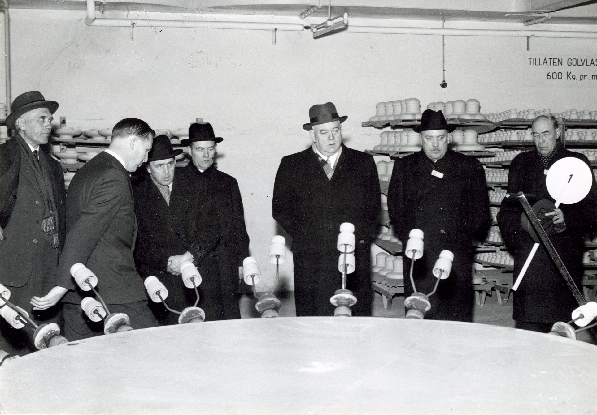 Fabrik Iföverken Bevillningsutskott studieresa från Kristianstad 1958