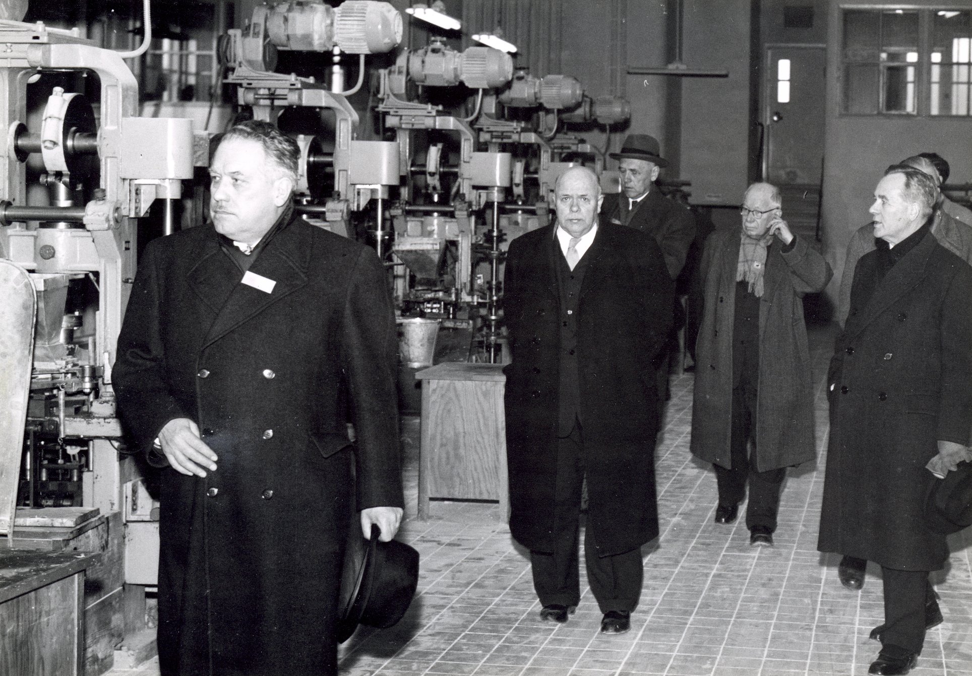 Fabrik Iföverken Bevillningsutskott studieresa från Kristianstad 1958