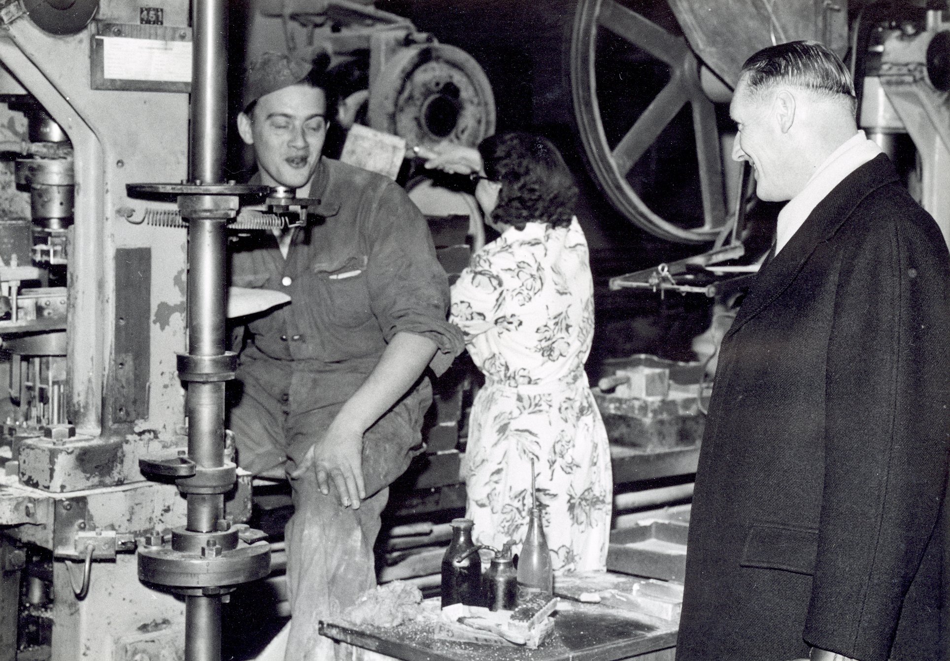 Fabrik Iföverken Bevillningsutskott studieresa från Kristianstad 1958