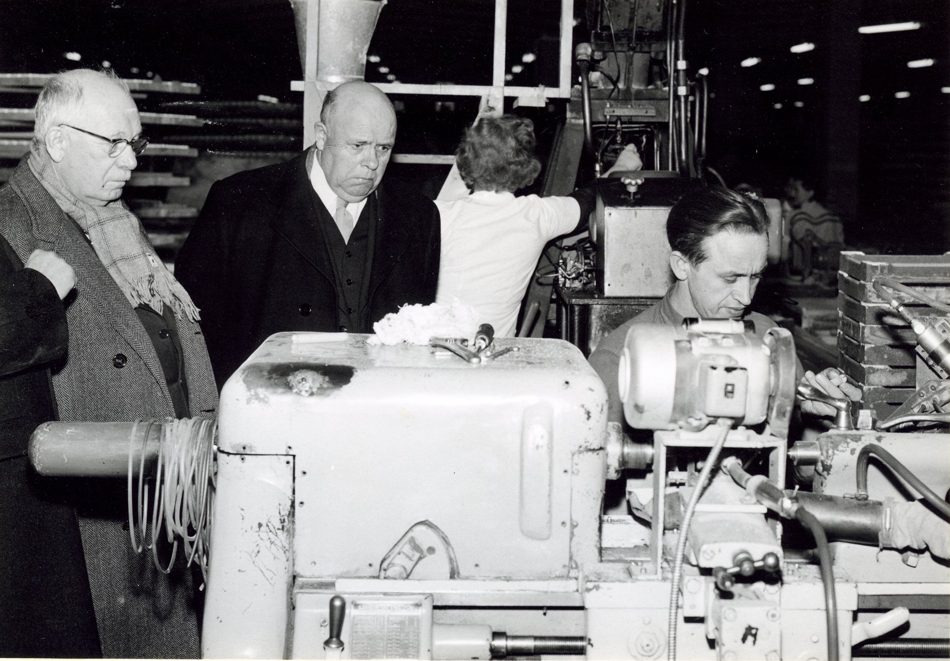 Fabrik Iföverken Bevillningsutskott studieresa från Kristianstad 1958