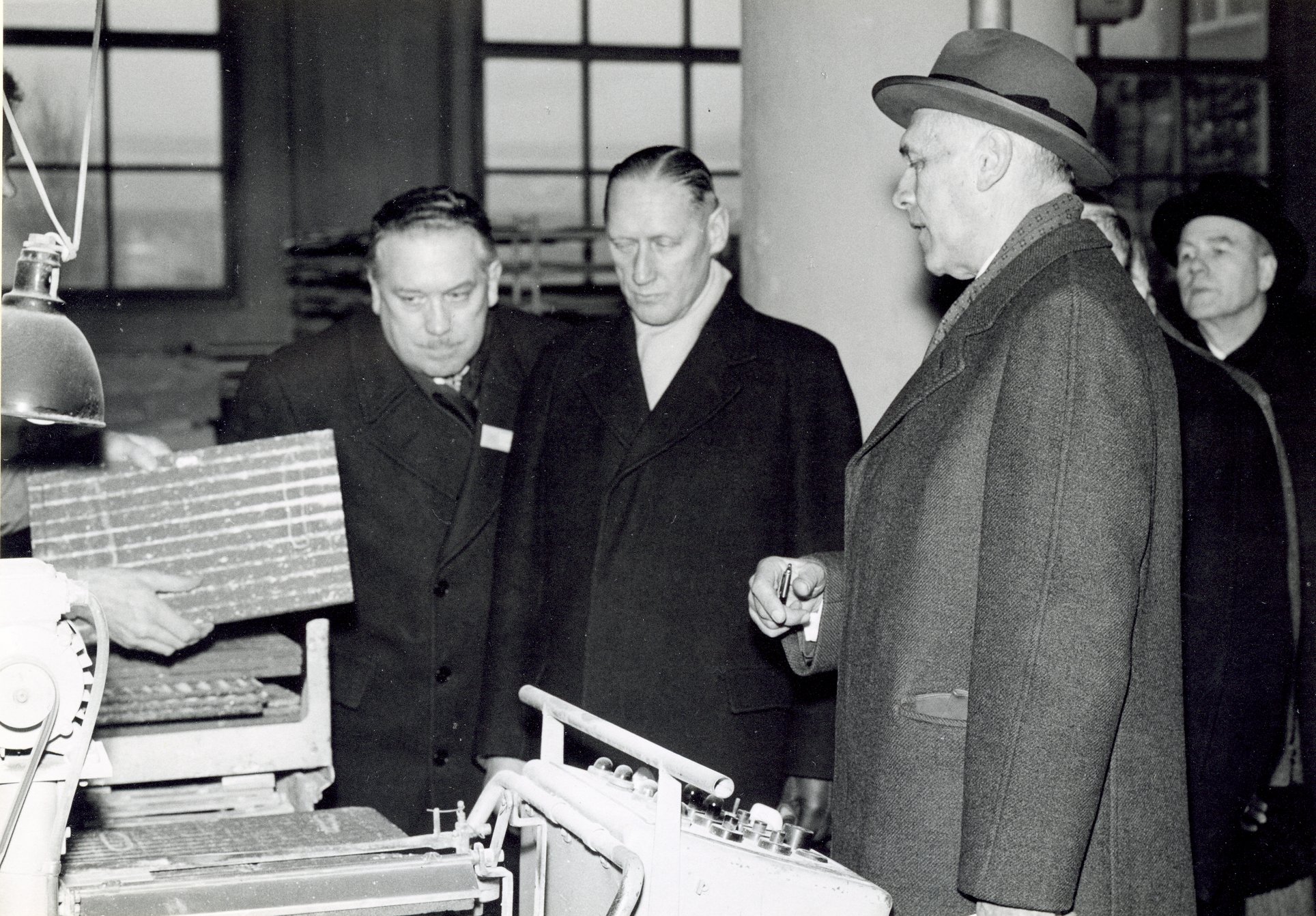 Fabrik Iföverken Bevillningsutskott studieresa från Kristianstad 1958