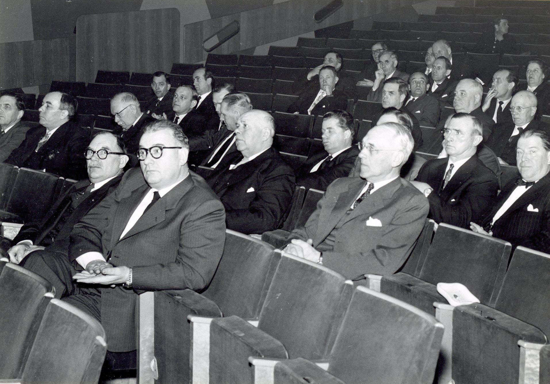 Fabrik Iföverken Bevillningsutskott studieresa Mosaikbiografen 1958