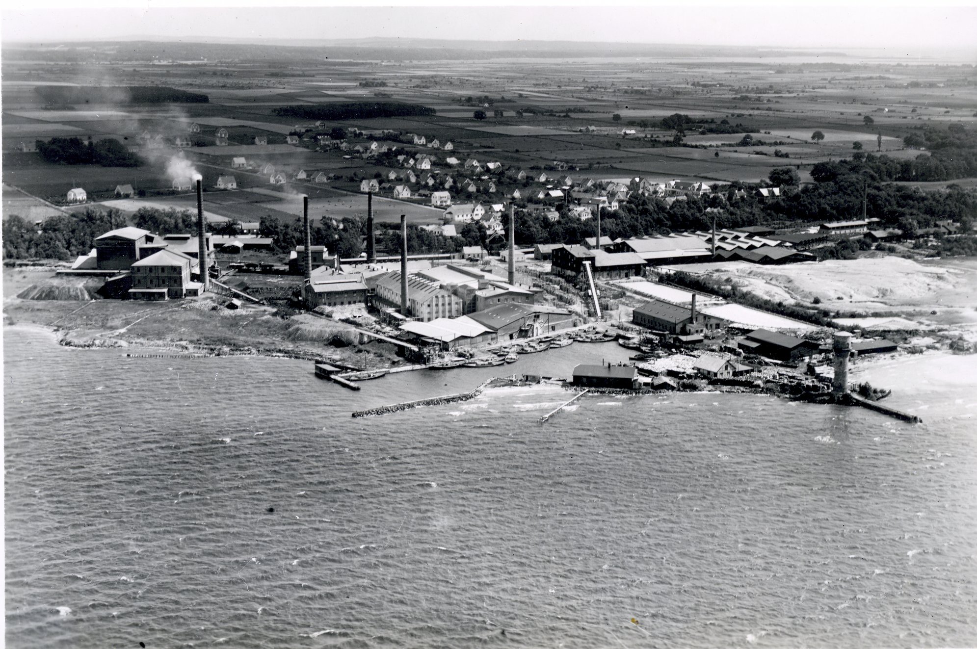 Fabrik Iföverken Flygfoto 1929