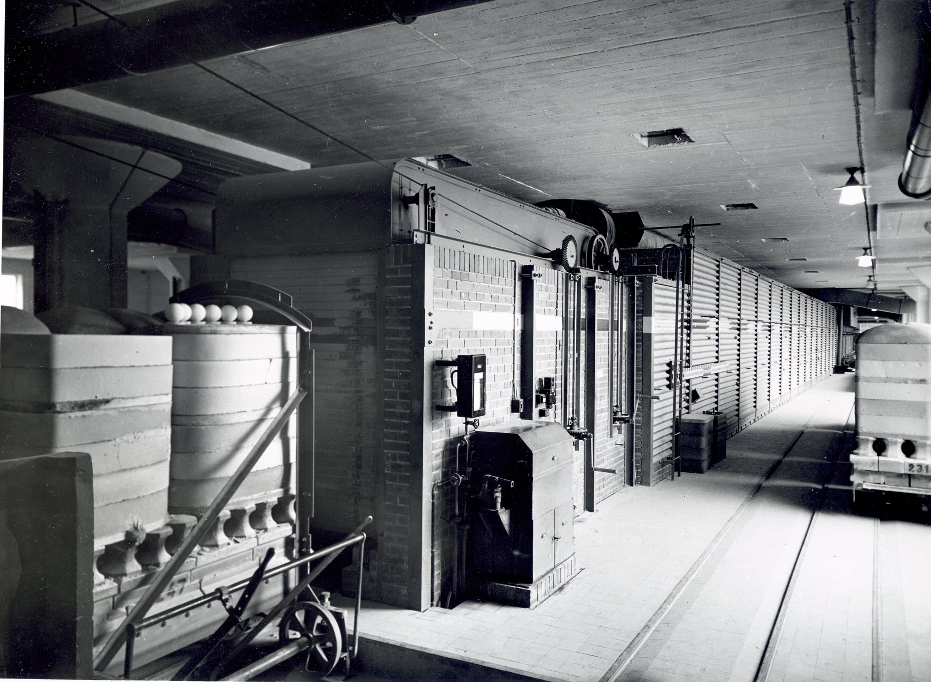 Fabrik Iföverken Isolatorfabriken Tunnelugn 1930