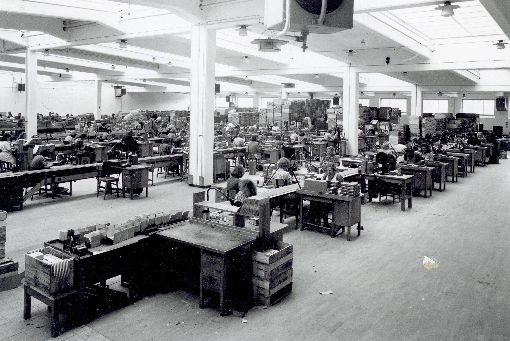 Fabrik Iföverken Pressgodsfabriken Packning 1950