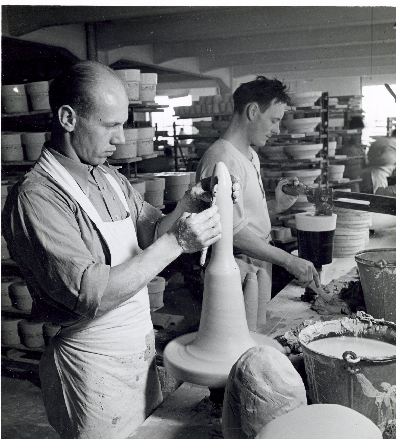 Fabrik Iföverken Isolatorfabriken Drejning 1950