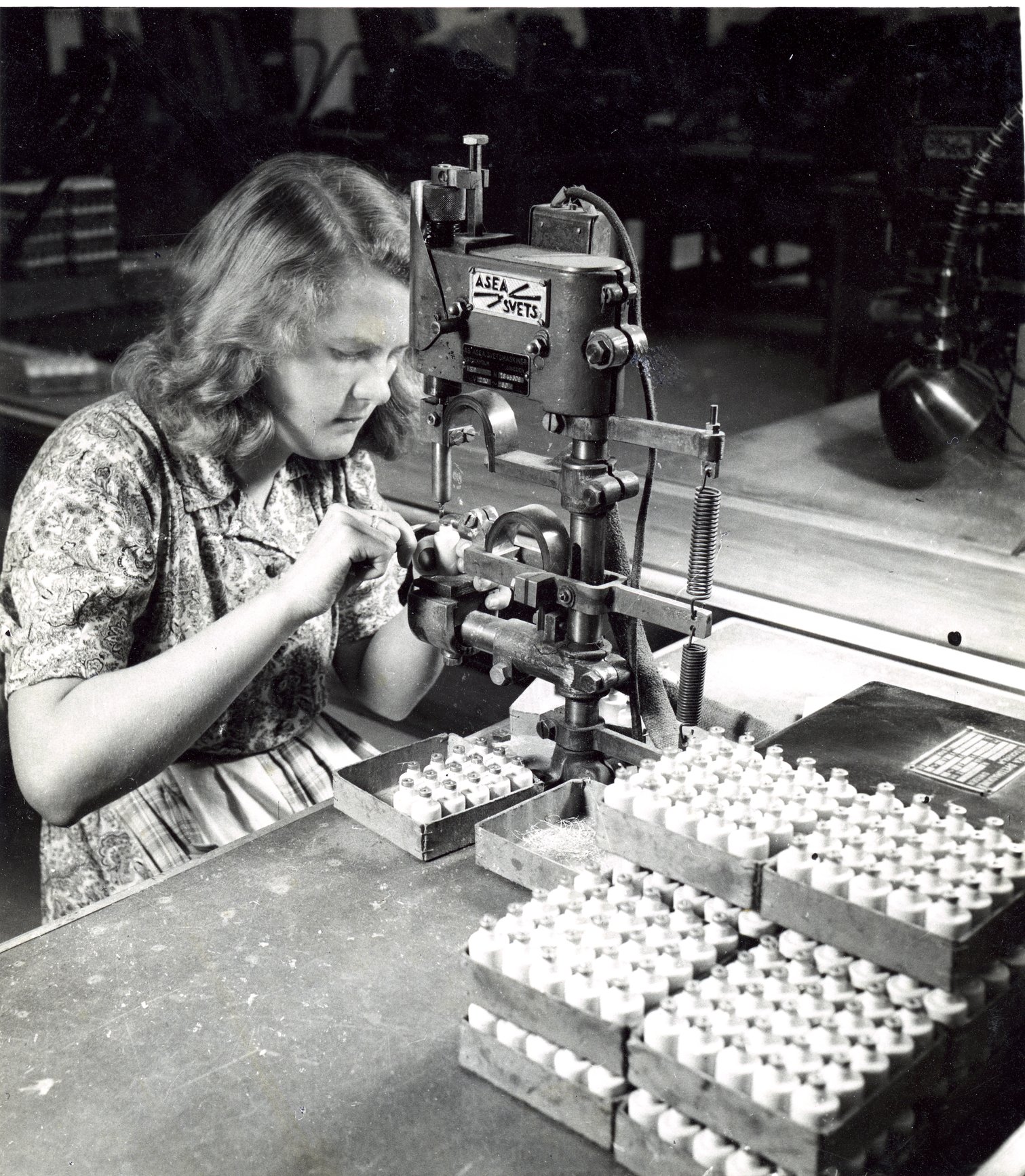 Fabrik Iföverken Pressgodsfabriken Montering Proppar 1940