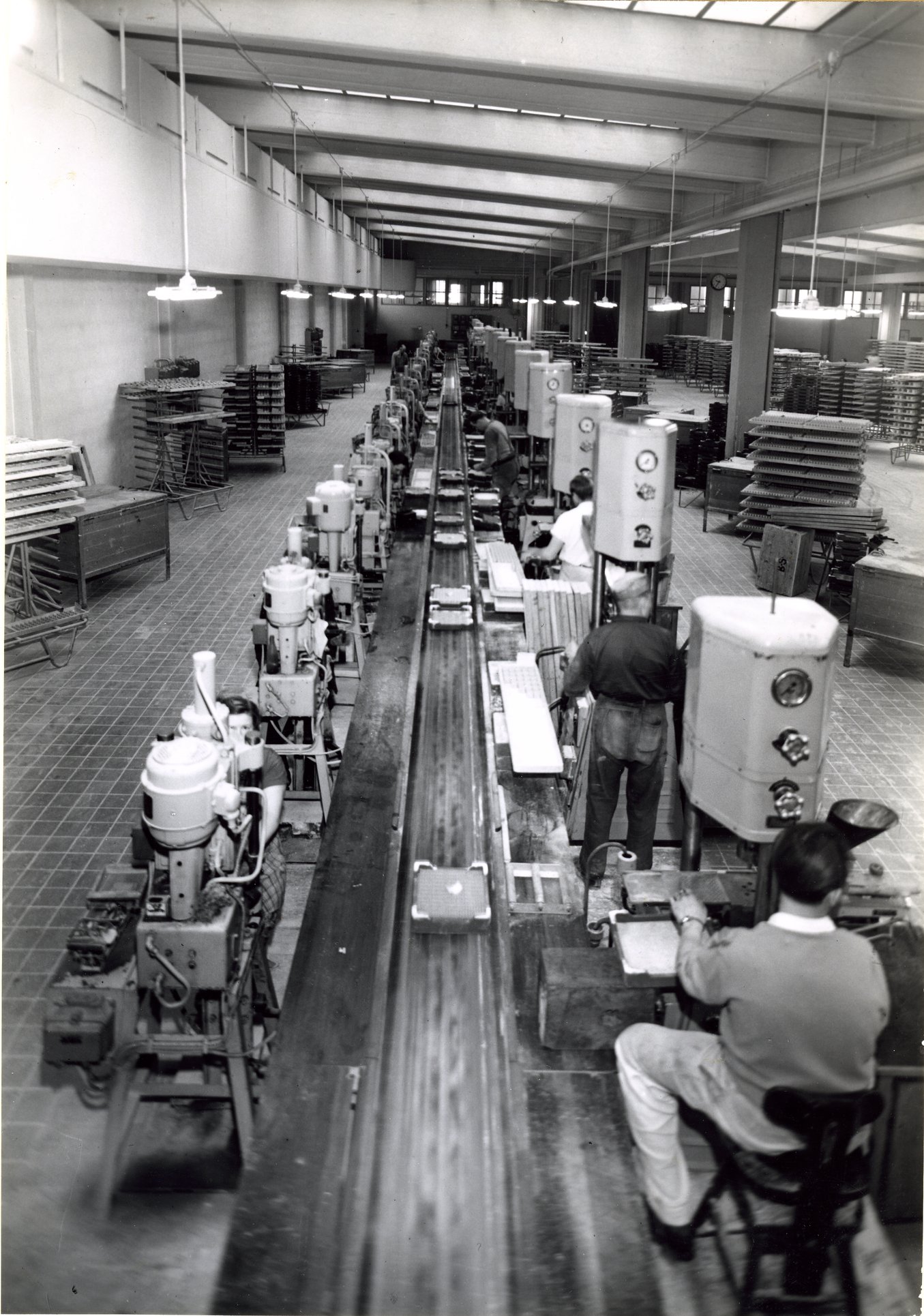 Fabrik Iföverken Pressgodsfabriken Maskinpressningslinje 1940