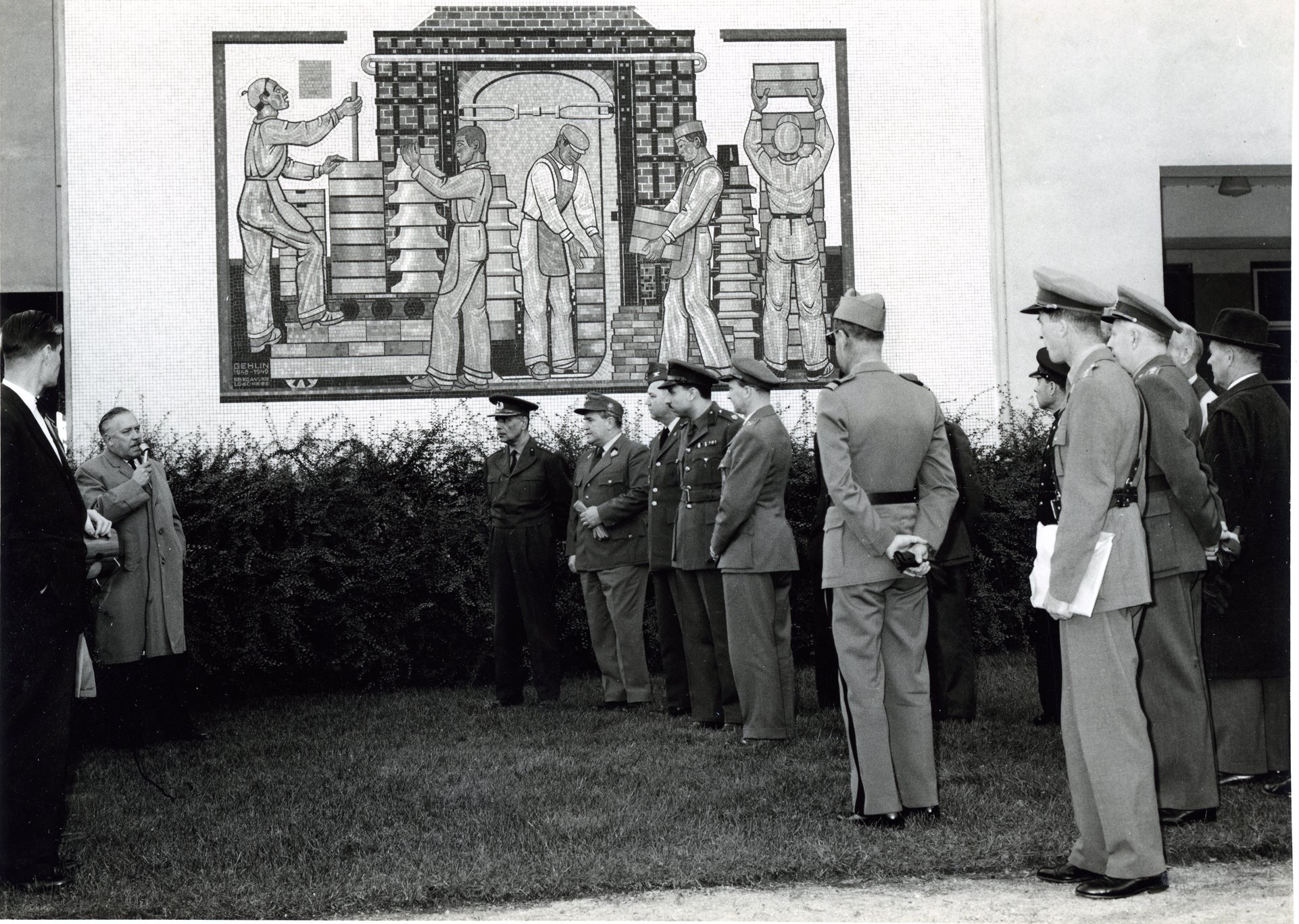 Fabrik Iföverken Militärattacheerna Fabriksbesök 1958