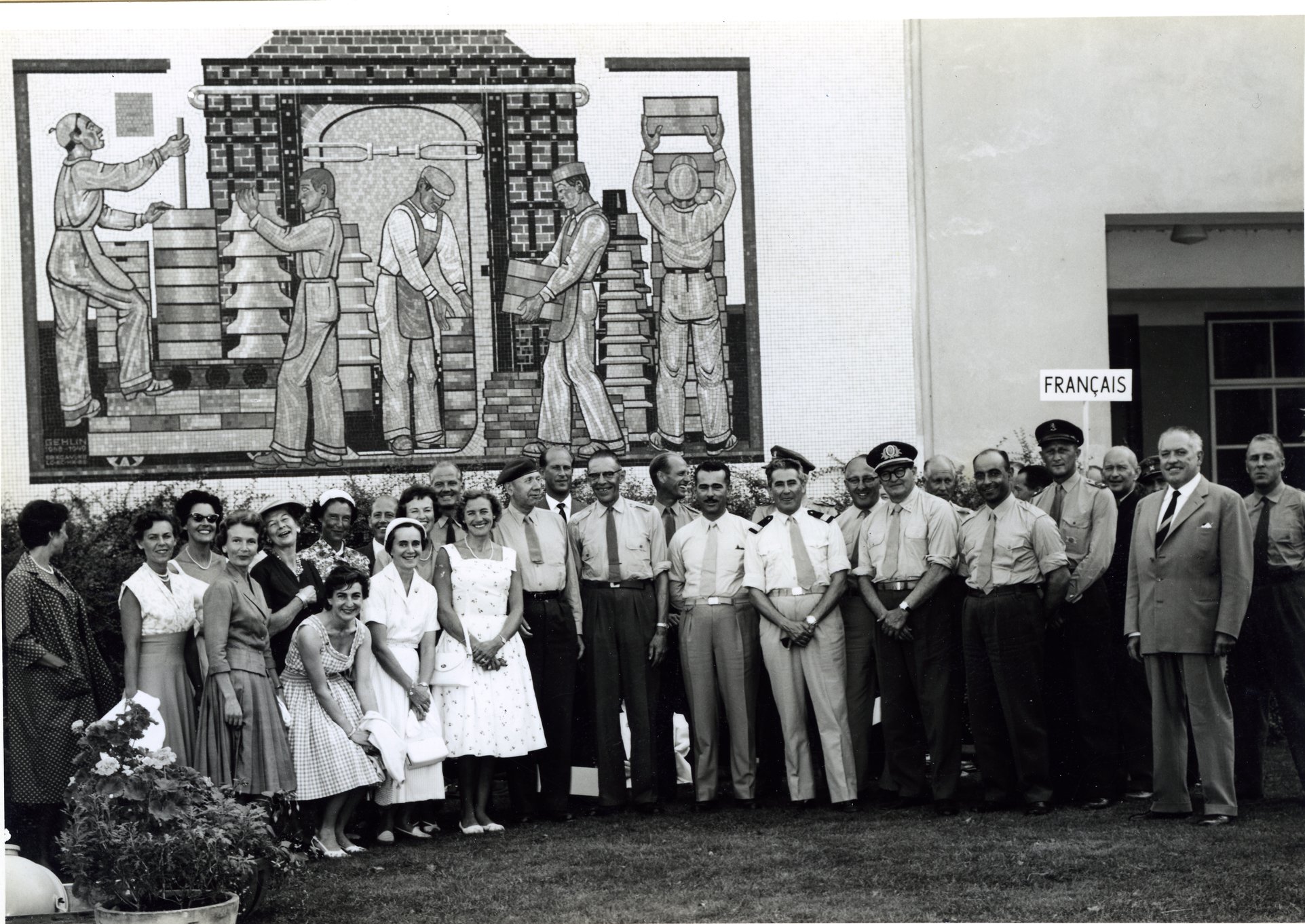 Fabrik Iföverken Militärattacheerna Fabriksbesök 1958