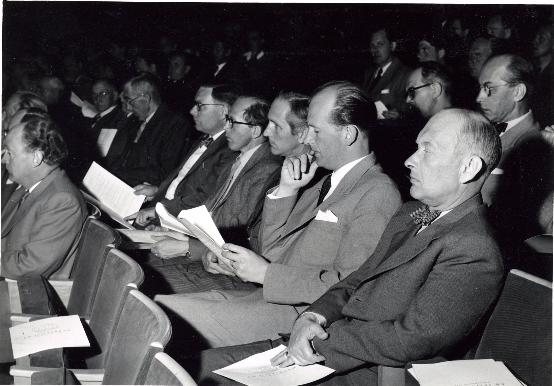 Fabrik Iföverken Bokslutsgenomgång E Wehtje Mosaiken 1955