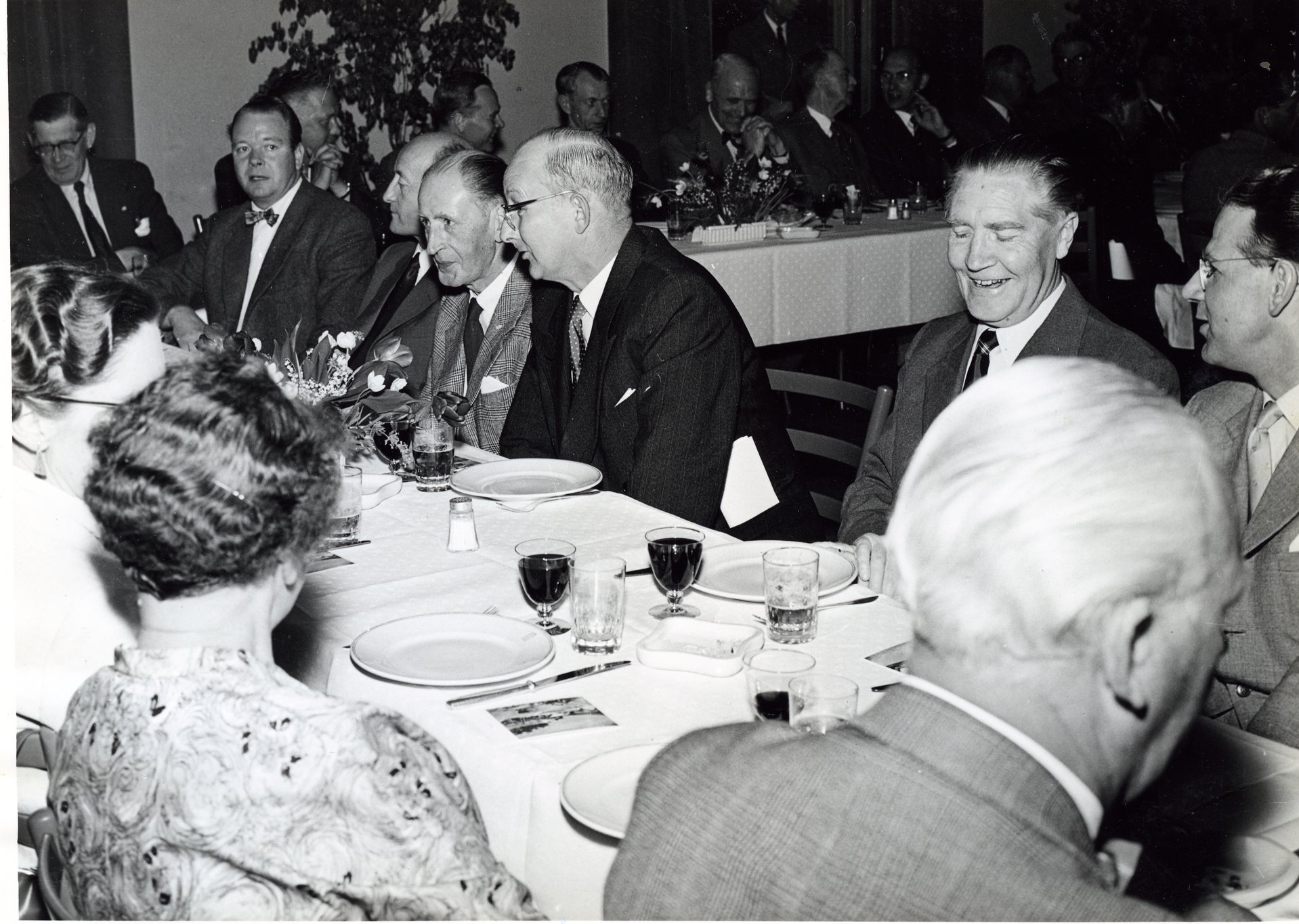 Fabrik Iföverken Företagsnämnden Ifö Hotell Avskedsmiddag föe E Wehtje 1957