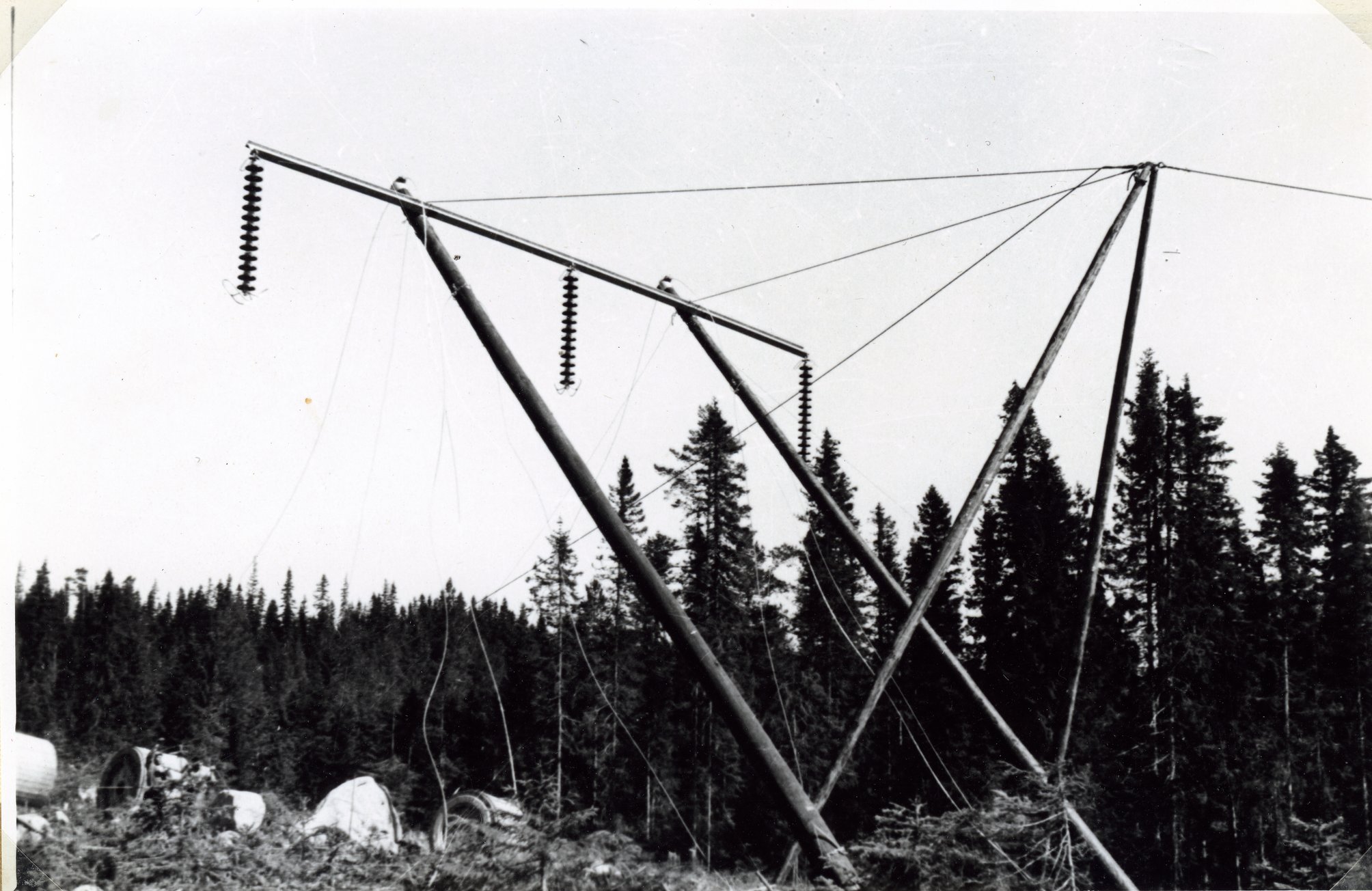 Övrigt Montage Högspännings Kraftledning 130 KV