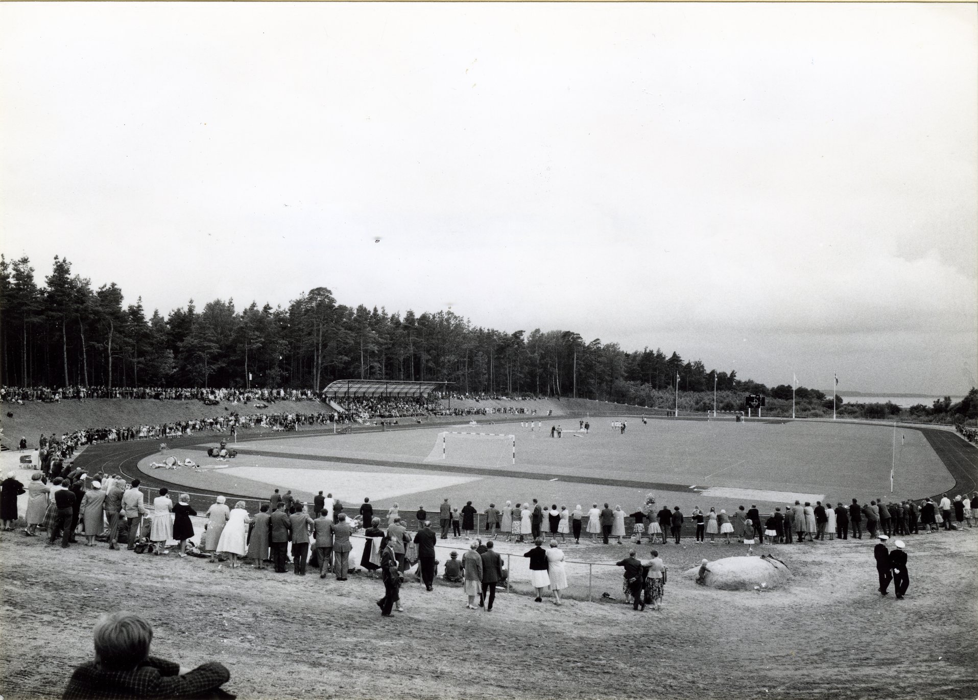 Bromölla Invigning av Strandängen Idrottsplats 1960