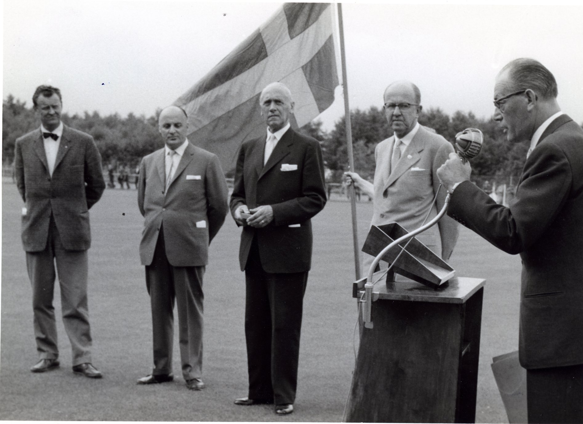 Bromölla Invigning av Strandängen Ordf Skånes Idrottsförbund 23 juli  1960